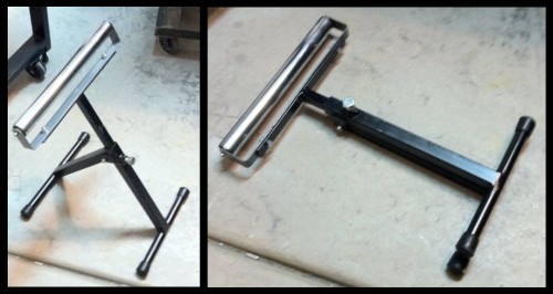 Adjustable Roller Stand made from Left-Over Parts